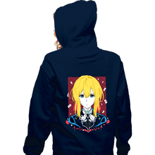 Load image into Gallery viewer, Shirts Zippered Hoodies, Unisex / Small / Navy Violet Evergarden Memory Doll
