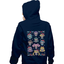 Load image into Gallery viewer, Shirts Zippered Hoodies, Unisex / Small / Navy A Senshi Family Christmas
