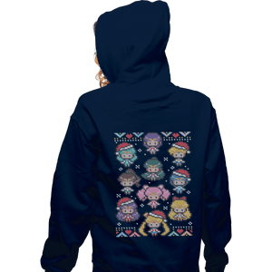 Shirts Zippered Hoodies, Unisex / Small / Navy A Senshi Family Christmas