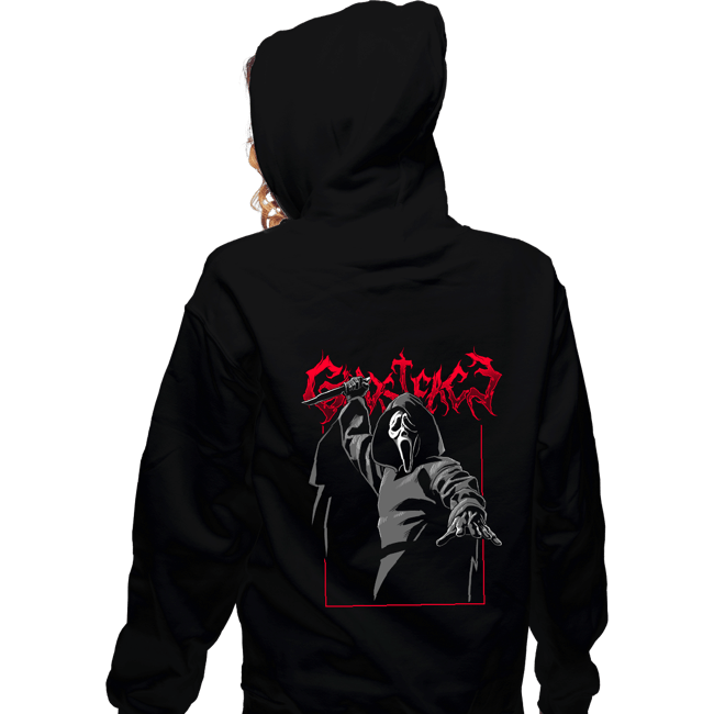 Daily_Deal_Shirts Zippered Hoodies, Unisex / Small / Black Scream Metal