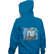 Load image into Gallery viewer, Shirts Zippered Hoodies, Unisex / Small / Royal Blue The Little Shark

