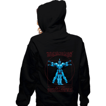 Load image into Gallery viewer, Daily_Deal_Shirts Zippered Hoodies, Unisex / Small / Black Vitruvian Bio Boost Armor
