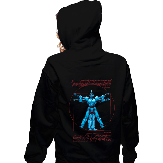 Daily_Deal_Shirts Zippered Hoodies, Unisex / Small / Black Vitruvian Bio Boost Armor