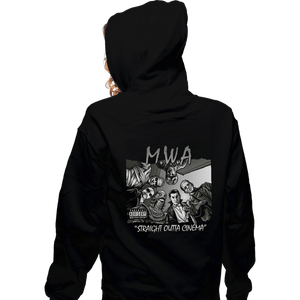 Daily_Deal_Shirts Zippered Hoodies, Unisex / Small / Black Monsters With Attitude