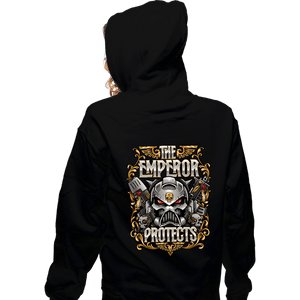 Secret_Shirts Zippered Hoodies, Unisex / Small / Black The Emperor Protects!