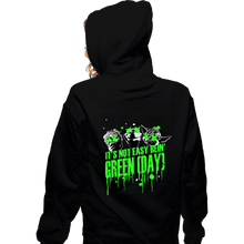 Load image into Gallery viewer, Shirts Zippered Hoodies, Unisex / Small / Black It&#39;s Not Easy Bein&#39; Green
