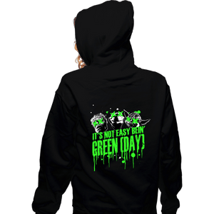 Shirts Zippered Hoodies, Unisex / Small / Black It's Not Easy Bein' Green