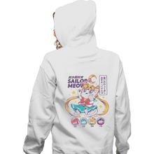 Load image into Gallery viewer, Shirts Zippered Hoodies, Unisex / Small / White Sailor Meow

