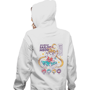 Shirts Zippered Hoodies, Unisex / Small / White Sailor Meow