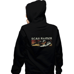 Shirts Zippered Hoodies, Unisex / Small / Black Scar Raider