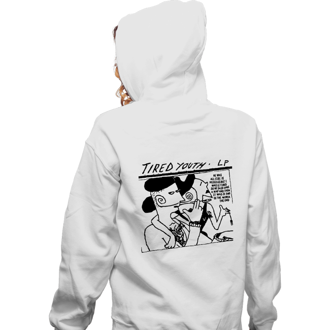 Shirts Zippered Hoodies, Unisex / Small / White Tired Youth