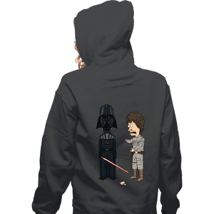 Daily_Deal_Shirts Zippered Hoodies, Unisex / Small / Dark Heather Stupid Jedi