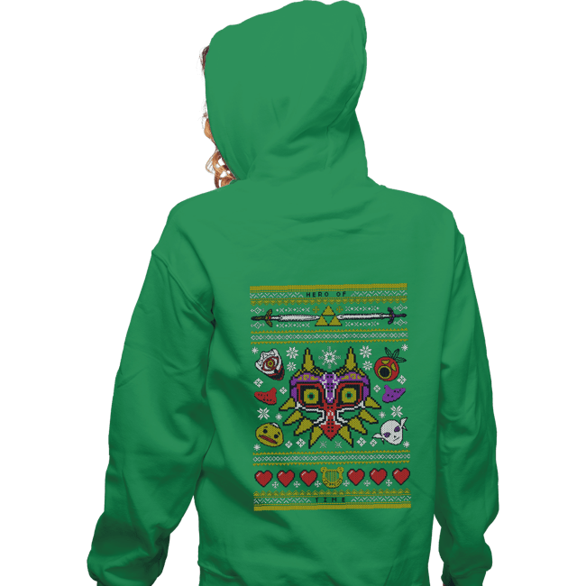 Shirts Zippered Hoodies, Unisex / Small / Irish Green Happy Mask Xmas