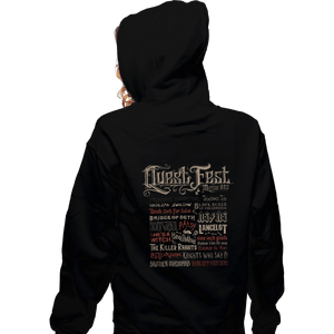 Shirts Zippered Hoodies, Unisex / Small / Black Quest Fest