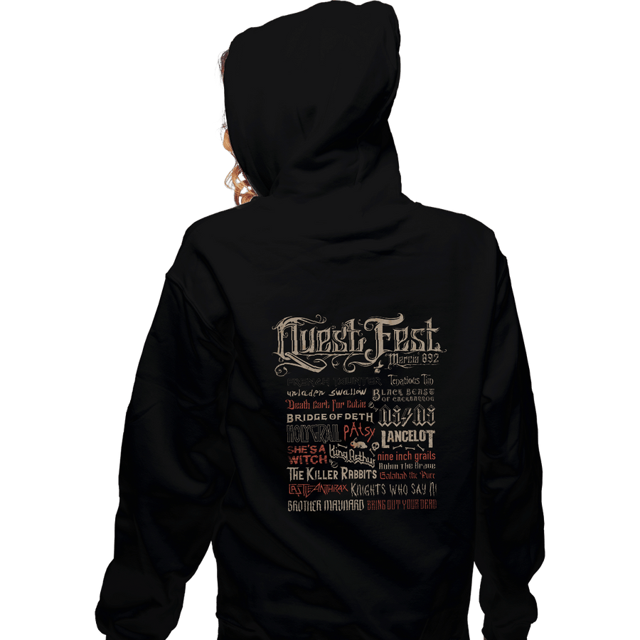 Shirts Zippered Hoodies, Unisex / Small / Black Quest Fest
