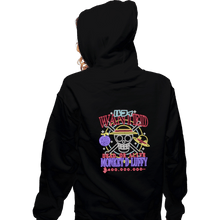 Load image into Gallery viewer, Shirts Zippered Hoodies, Unisex / Small / Black Luffy Neon
