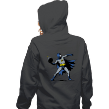 Load image into Gallery viewer, Secret_Shirts Zippered Hoodies, Unisex / Small / Dark Heather Bat-sy
