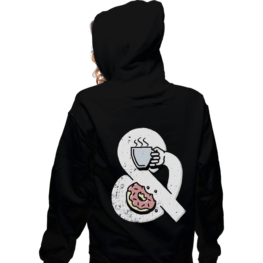 Shirts Zippered Hoodies, Unisex / Small / Black Coffee and Donuts