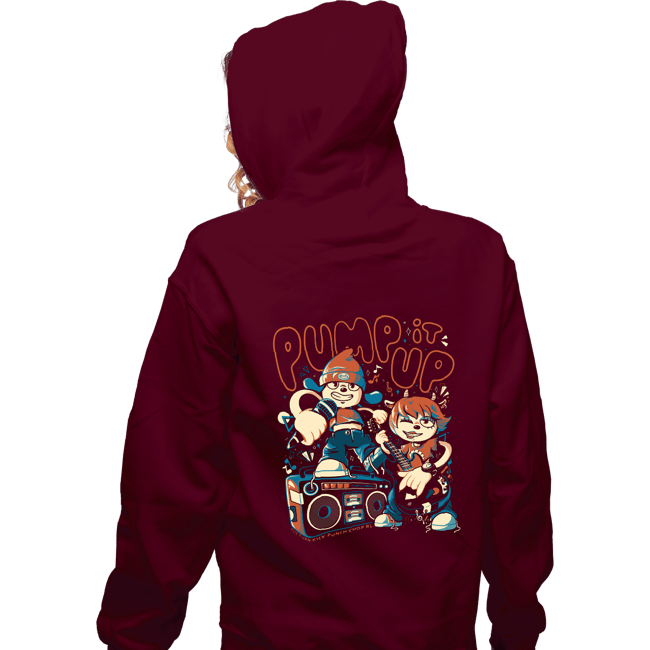 Secret_Shirts Zippered Hoodies, Unisex / Small / Maroon Pump It Up