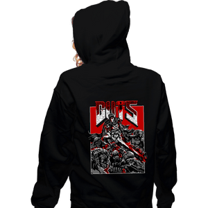 Daily_Deal_Shirts Zippered Hoodies, Unisex / Small / Black Doom Guts