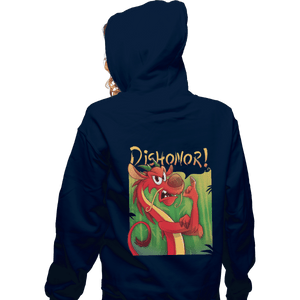Shirts Pullover Hoodies, Unisex / Small / Navy Dishonor On You