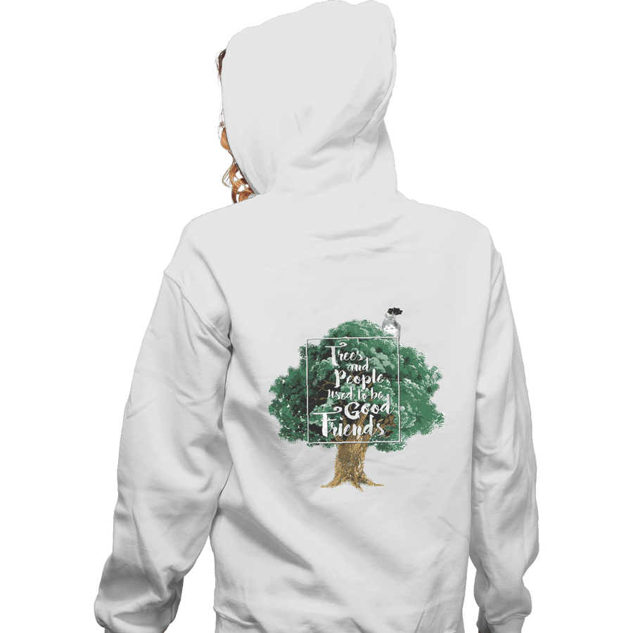 Shirts Zippered Hoodies, Unisex / Small / White Tree