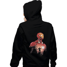 Load image into Gallery viewer, Shirts Zippered Hoodies, Unisex / Small / Black I R O N  M A N
