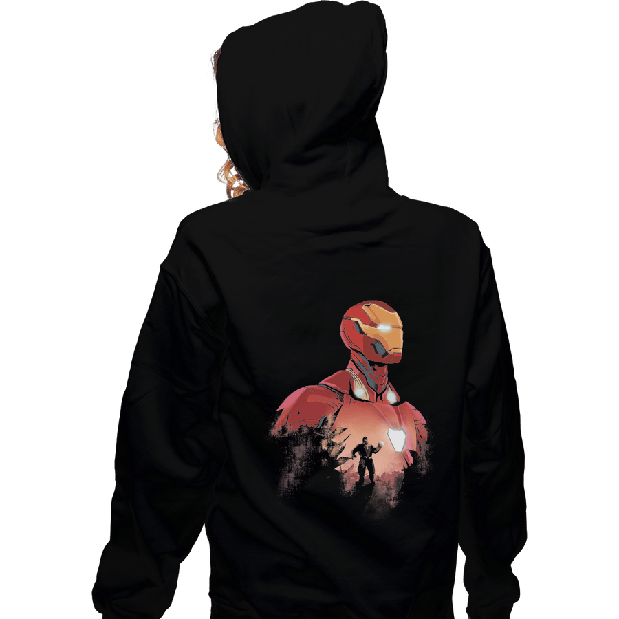 Shirts Zippered Hoodies, Unisex / Small / Black I R O N  M A N