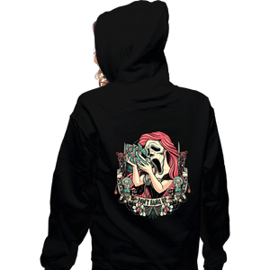 Daily_Deal_Shirts Zippered Hoodies, Unisex / Small / Black Ariel Ghostface