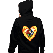 Load image into Gallery viewer, Daily_Deal_Shirts Zippered Hoodies, Unisex / Small / Black Burning Love
