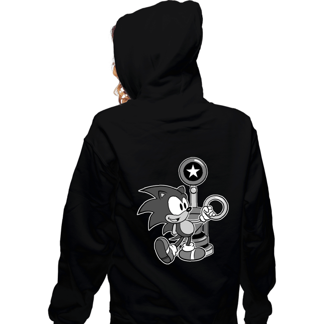 Shirts Zippered Hoodies, Unisex / Small / Black Retro Sonic