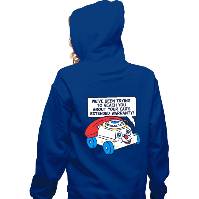 Daily_Deal_Shirts Zippered Hoodies, Unisex / Small / Royal Blue Ring Ring