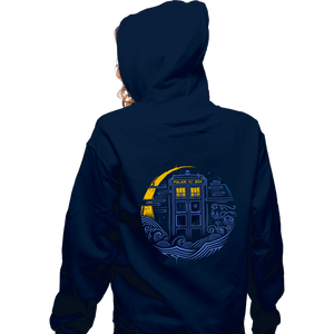 Secret_Shirts Zippered Hoodies, Unisex / Small / Navy Traveller