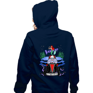Secret_Shirts Zippered Hoodies, Unisex / Small / Navy I Want Your Voice