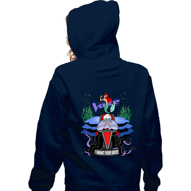 Secret_Shirts Zippered Hoodies, Unisex / Small / Navy I Want Your Voice