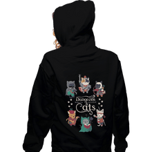 Load image into Gallery viewer, Shirts Pullover Hoodies, Unisex / Small / Black Dungeons &amp; Cats 2nd Edition
