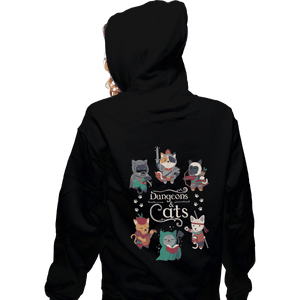 Shirts Pullover Hoodies, Unisex / Small / Black Dungeons & Cats 2nd Edition