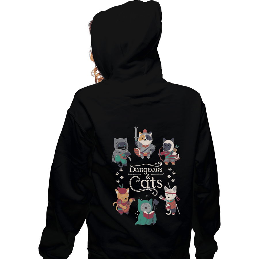 Shirts Pullover Hoodies, Unisex / Small / Black Dungeons & Cats 2nd Edition