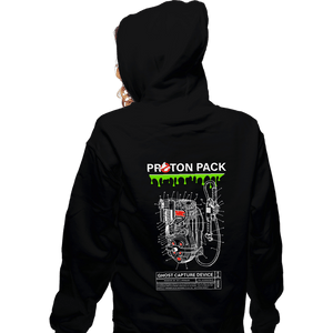 Shirts Zippered Hoodies, Unisex / Small / Black Proton Pack