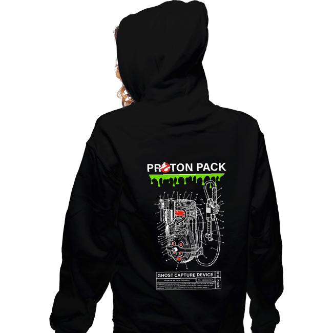 Shirts Zippered Hoodies, Unisex / Small / Black Proton Pack