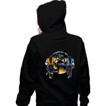 Load image into Gallery viewer, Daily_Deal_Shirts Zippered Hoodies, Unisex / Small / Black Mortal Fist Bump
