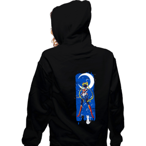 Shirts Zippered Hoodies, Unisex / Small / Black Inked Moon