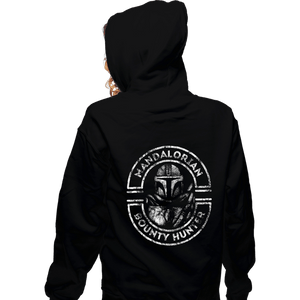 Shirts Zippered Hoodies, Unisex / Small / Black Mandalorian Bounty Hunter