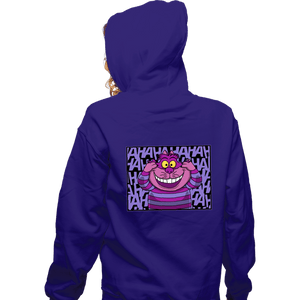 Shirts Zippered Hoodies, Unisex / Small / Violet Mad Cat