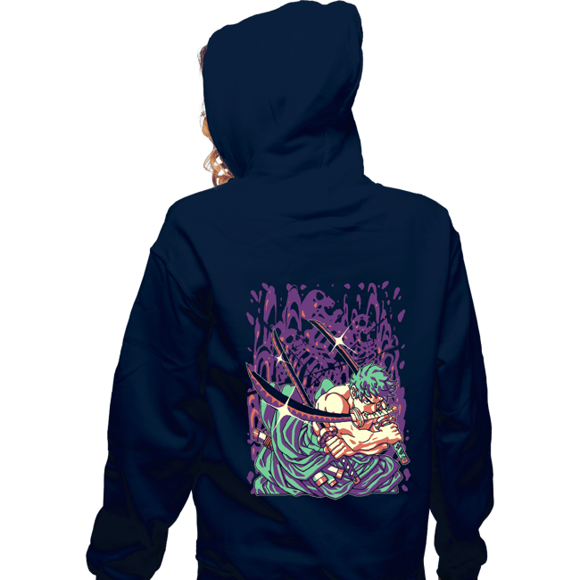 Secret_Shirts Zippered Hoodies, Unisex / Small / Navy Zoro