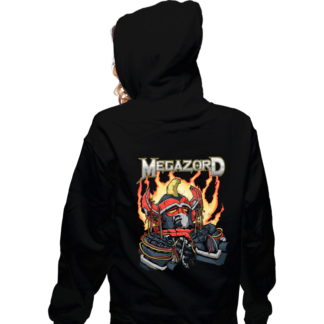 Daily_Deal_Shirts Zippered Hoodies, Unisex / Small / Black Megarobot