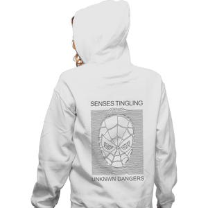 Shirts Zippered Hoodies, Unisex / Small / White Unknown Dangers