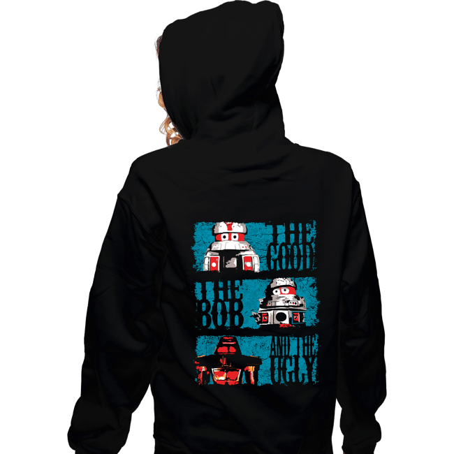 Daily_Deal_Shirts Zippered Hoodies, Unisex / Small / Black The Good, The Bob, And The Ugly