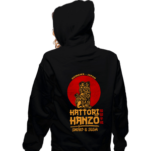 Shirts Zippered Hoodies, Unisex / Small / Black Hattori Hanzo