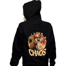 Load image into Gallery viewer, Shirts Zippered Hoodies, Unisex / Small / Black I Love Chaos!

